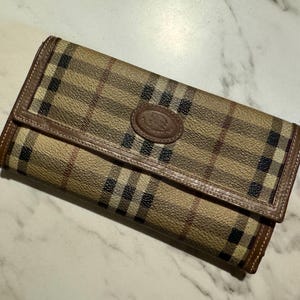 Burberry Nova Check Wallet - Etsy