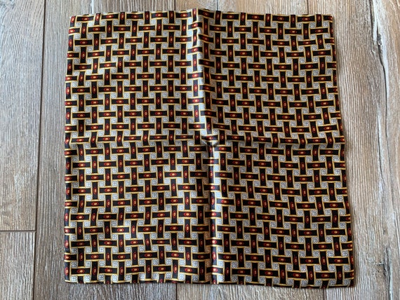 Zilli Mens Silk Scarf Made in Italy NWT 31x31 cm