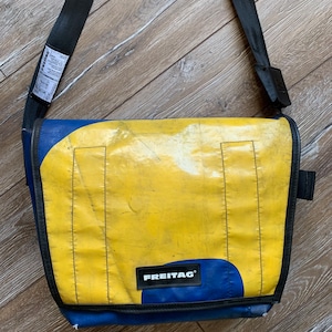 FREITAG F13 Top Cat Bag Messenger Bag Tasche Blue Yellow