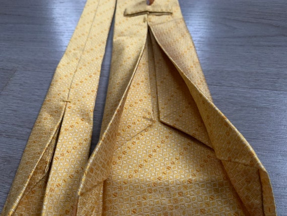 BVLGARI Bulgari Silk Tie Seven 7 Fold Yellow Gold… - image 3