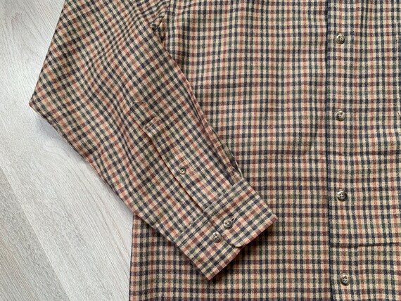 KANSAI YAMAMOTO Mens Shirt Check Brown Vintage AU… - image 5