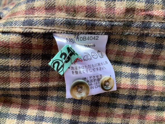 KANSAI YAMAMOTO Mens Shirt Check Brown Vintage AU… - image 9