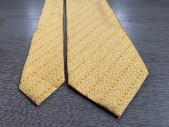 BVLGARI Bulgari Silk Tie Seven 7 Fold Yellow Gold… - image 7