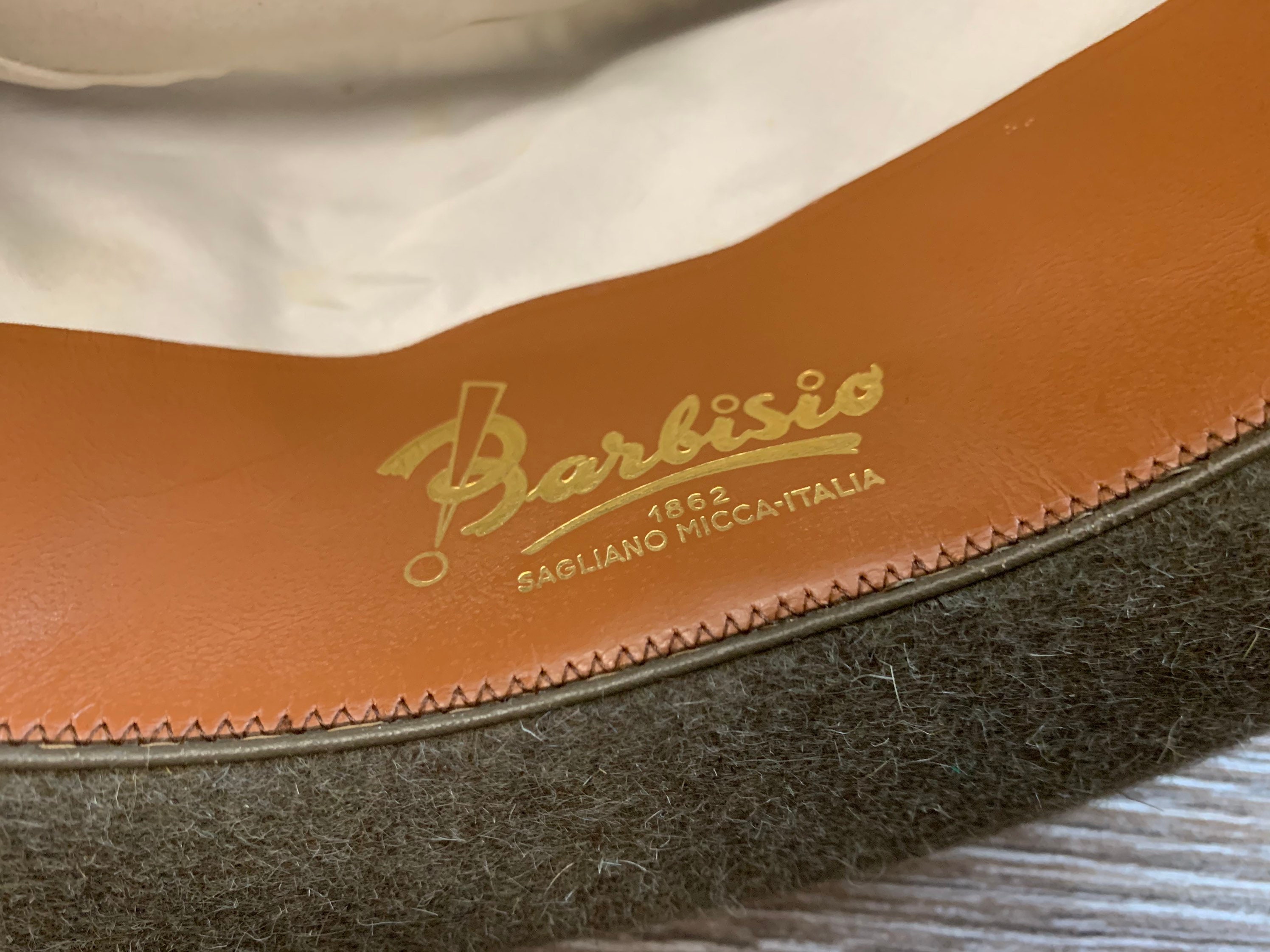 Barbisio Mens Fedora Hat Green Wool AUTH Vintage Size 55 - Etsy