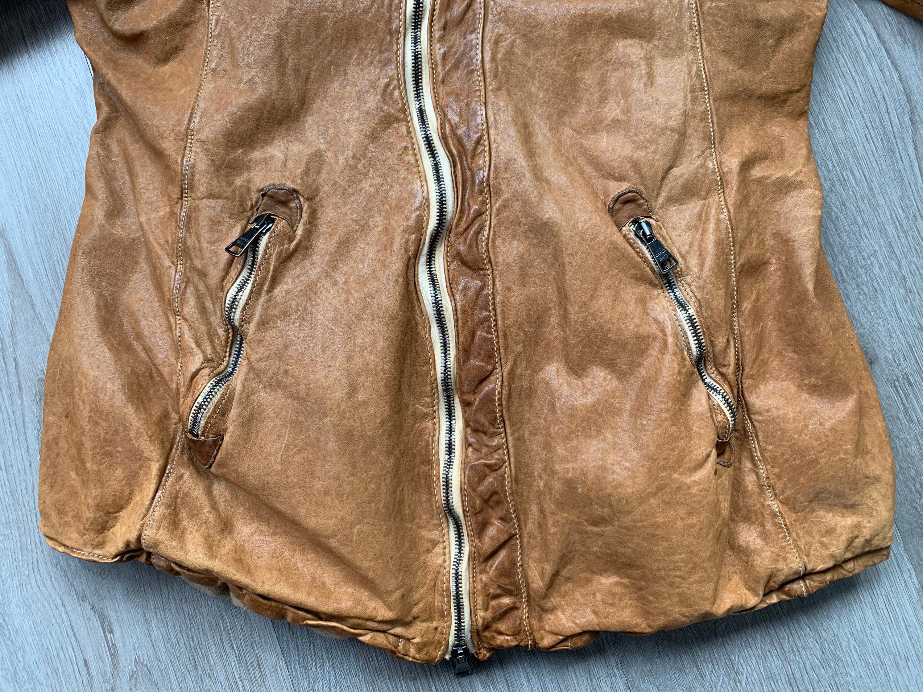Giorgio Brato Organic Edition Women's Leather Jacket Brown