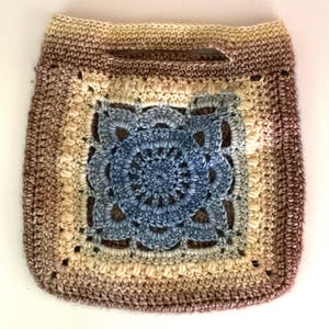 Bolso inspirado en mandala con pequeño monedero o tarjeta a juego