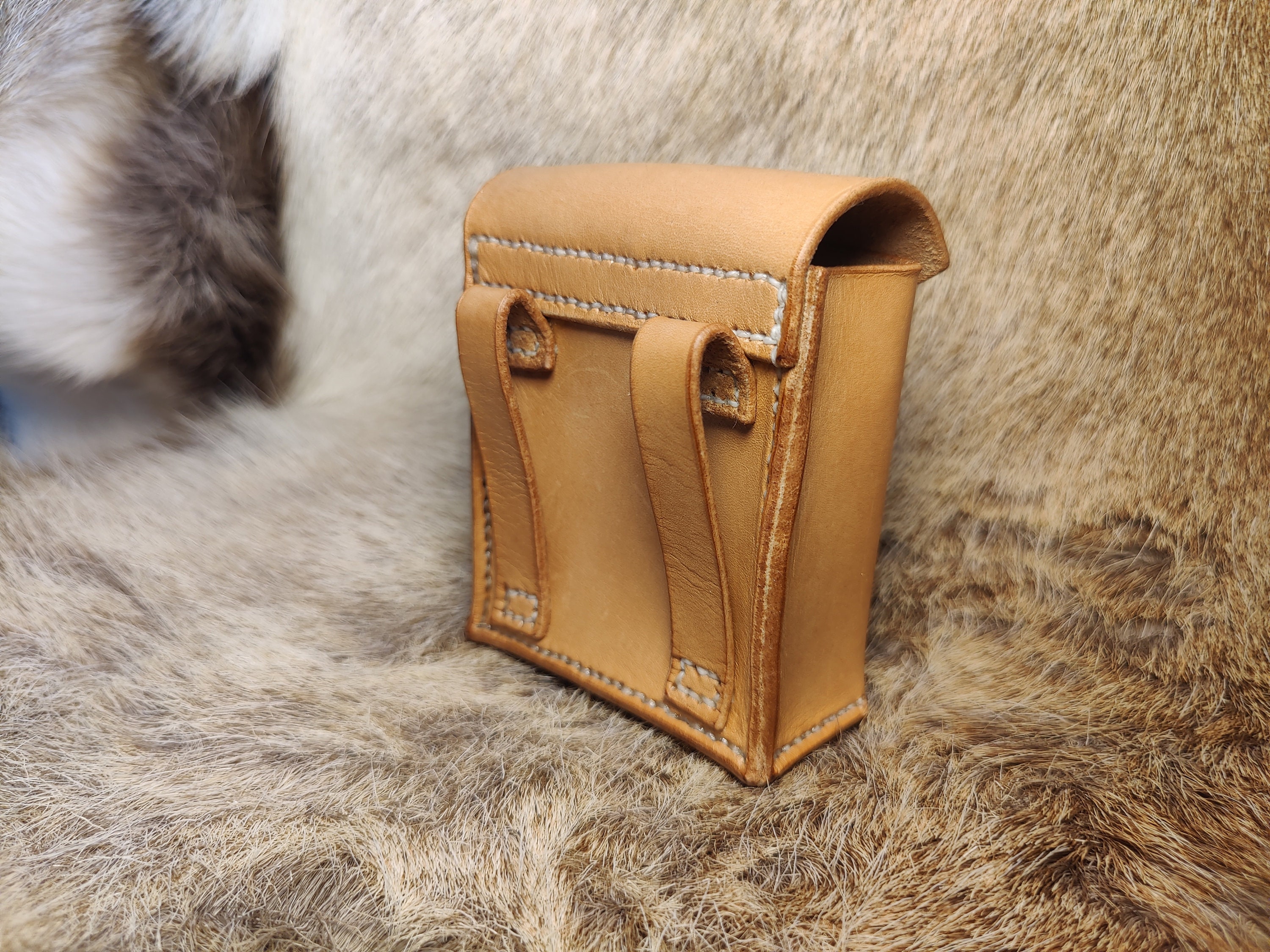 Leather Belt Pouch for Bushcraft Small Etsy UK