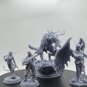 Custom DnD Miniature 3d Printing, Dungeons and Dragons Model Prints, TTRPG Model, Resin miniature
