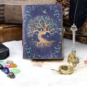Tree of Life Leather Journal – Handmade Vintage Diary | Celtic Notebook for Writing, Sketching, Gifting | Boho Art Journal for Men & Women