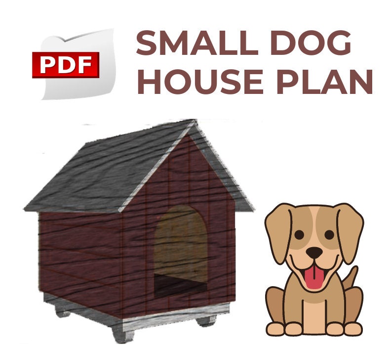 Small Dog House Plan Etsy