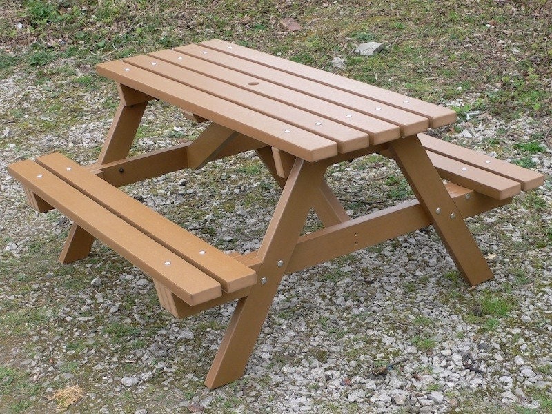 Traditional Picnic Table Plans Backyard Furniture Plans Etsy