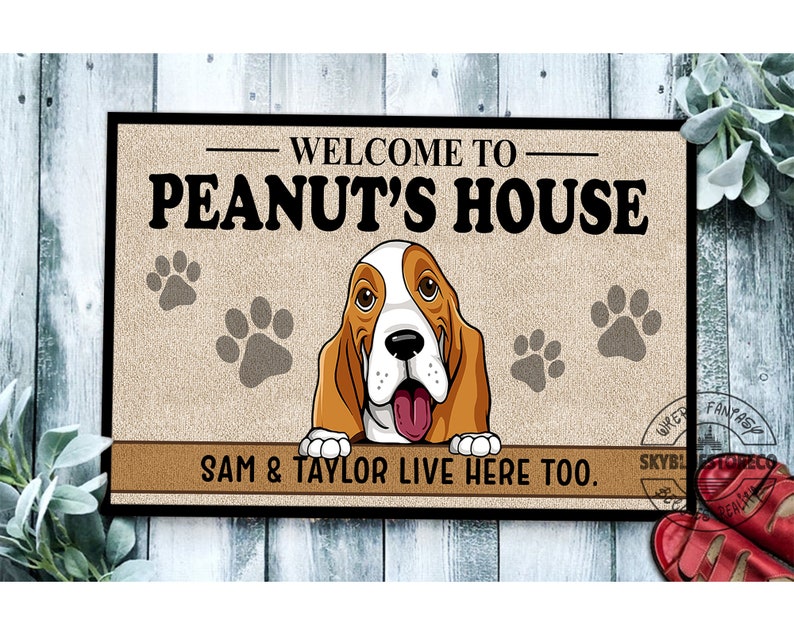 Personalized Dog's House Doormat Custom Mat Etsy UK