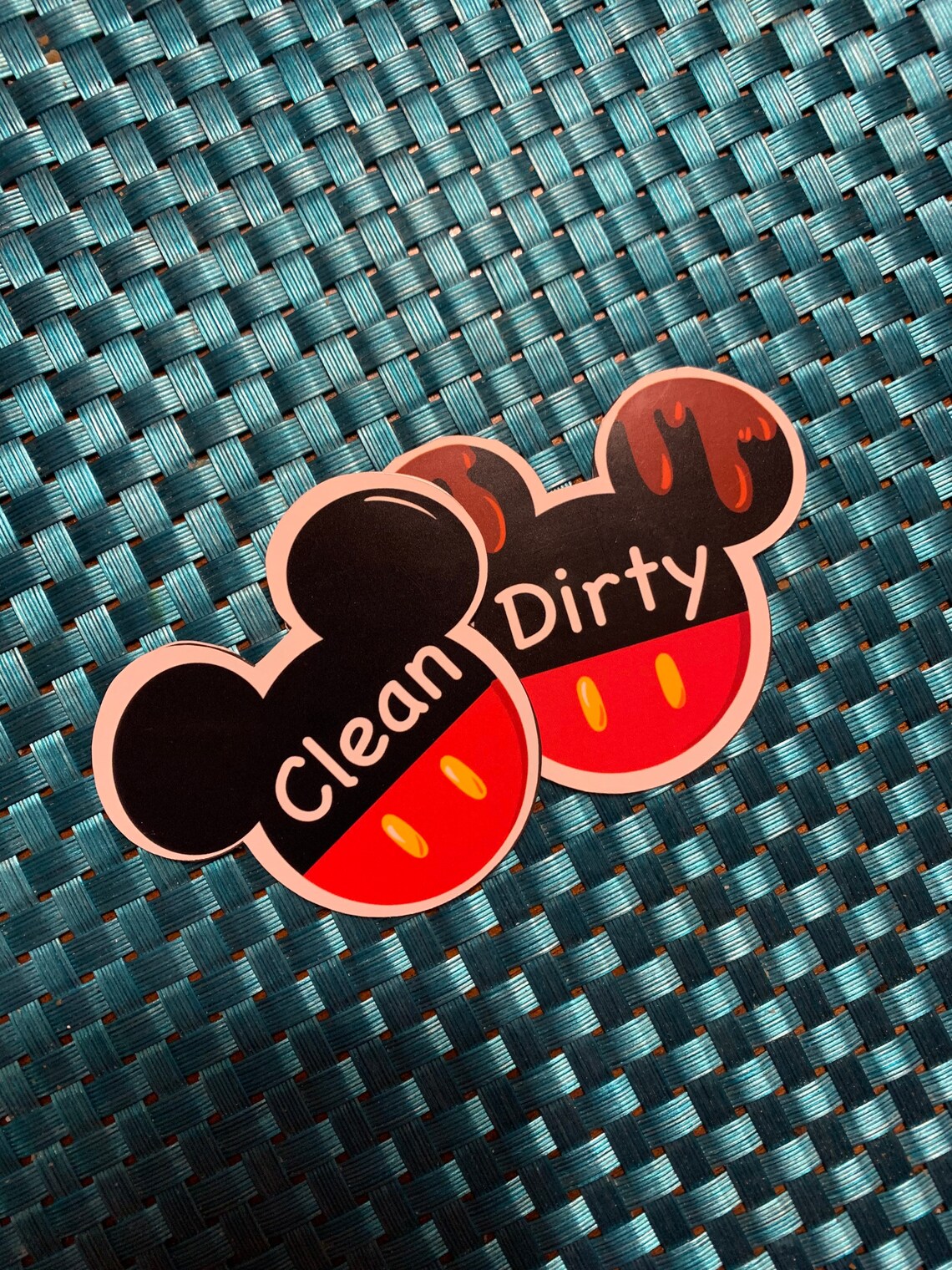 Dishwasher Disney Clean and Dirty Dishwasher Etsy