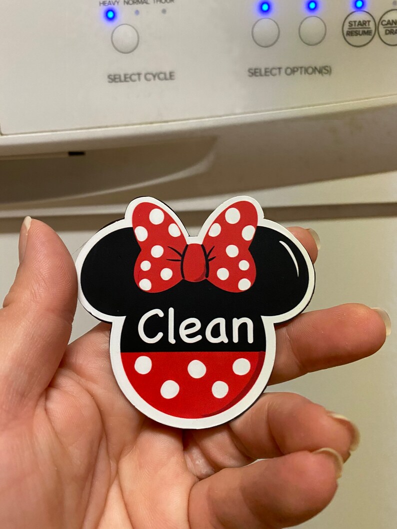Dishwasher Disney Clean and Dirty Dishwasher Etsy