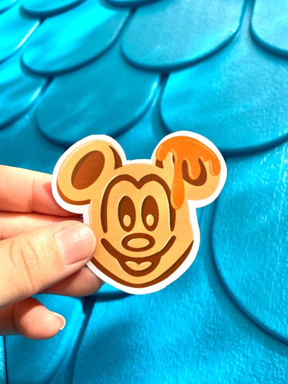 Mickey Waffle Sticker Disney Laptop Stickers Hydro flask Etsy