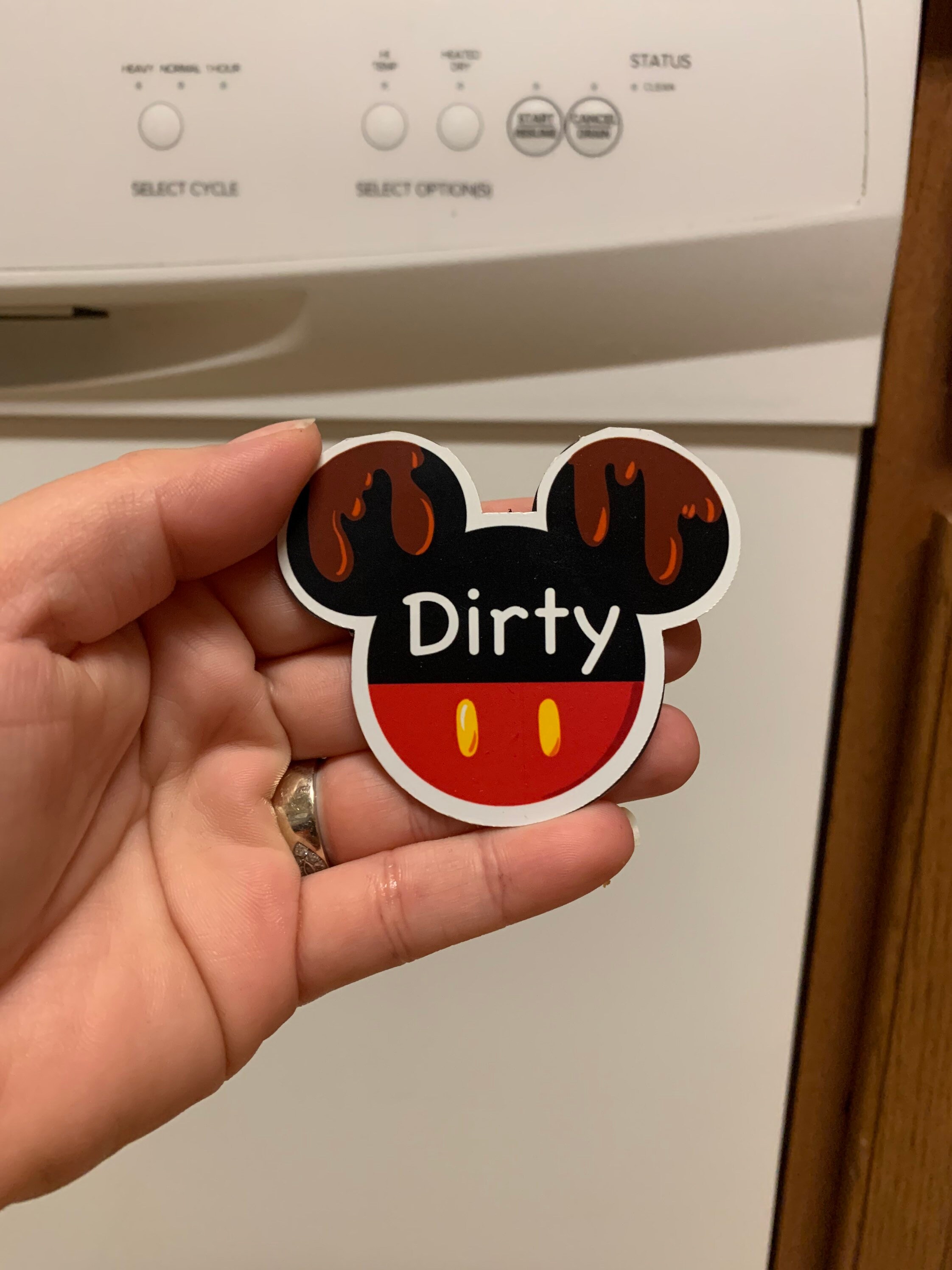 Dishwasher Disney Clean and Dirty Dishwasher Etsy