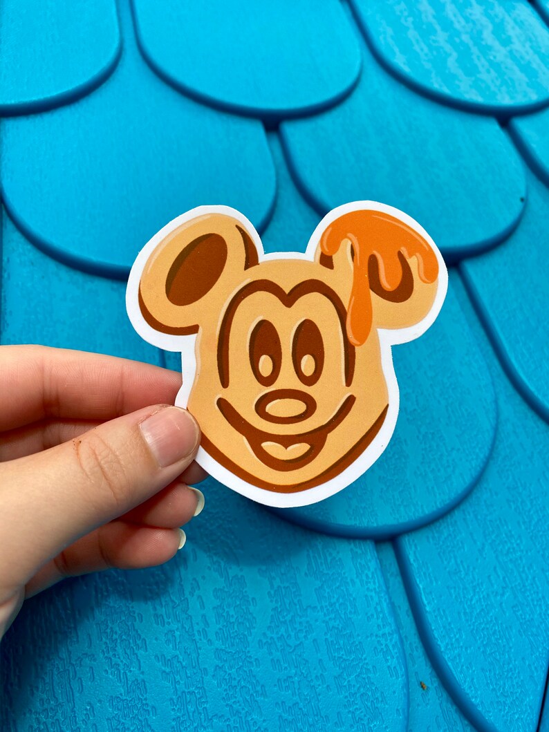 Mickey Waffle Sticker Disney Laptop Stickers Hydro flask Etsy