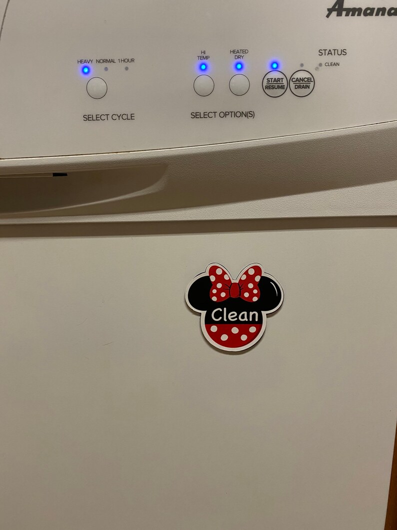 Dishwasher Disney Clean and Dirty Dishwasher Etsy