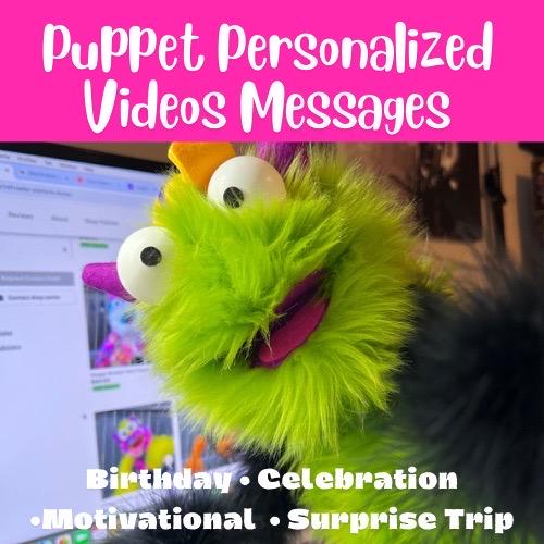 Puppet Video Message / Customized Birthday Gift Video, Motivational Video, Celebration Video, Wish Loved Ones, Friends, Family With Video