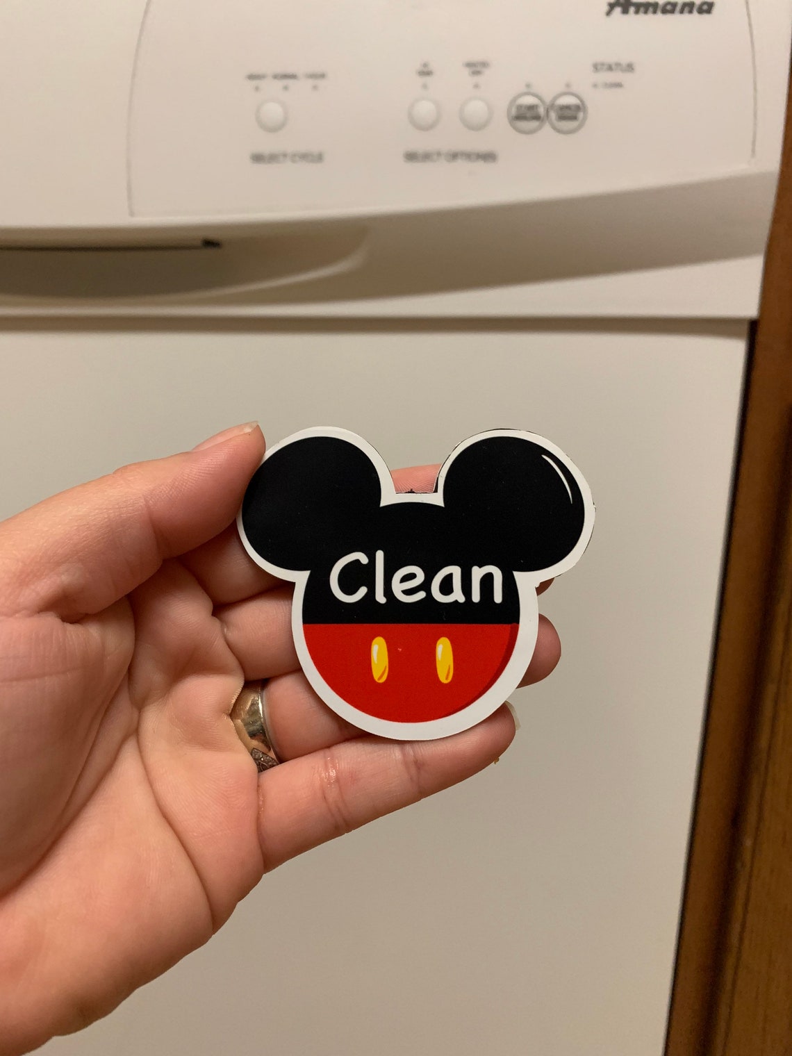 Dishwasher Disney Clean and Dirty Dishwasher Etsy