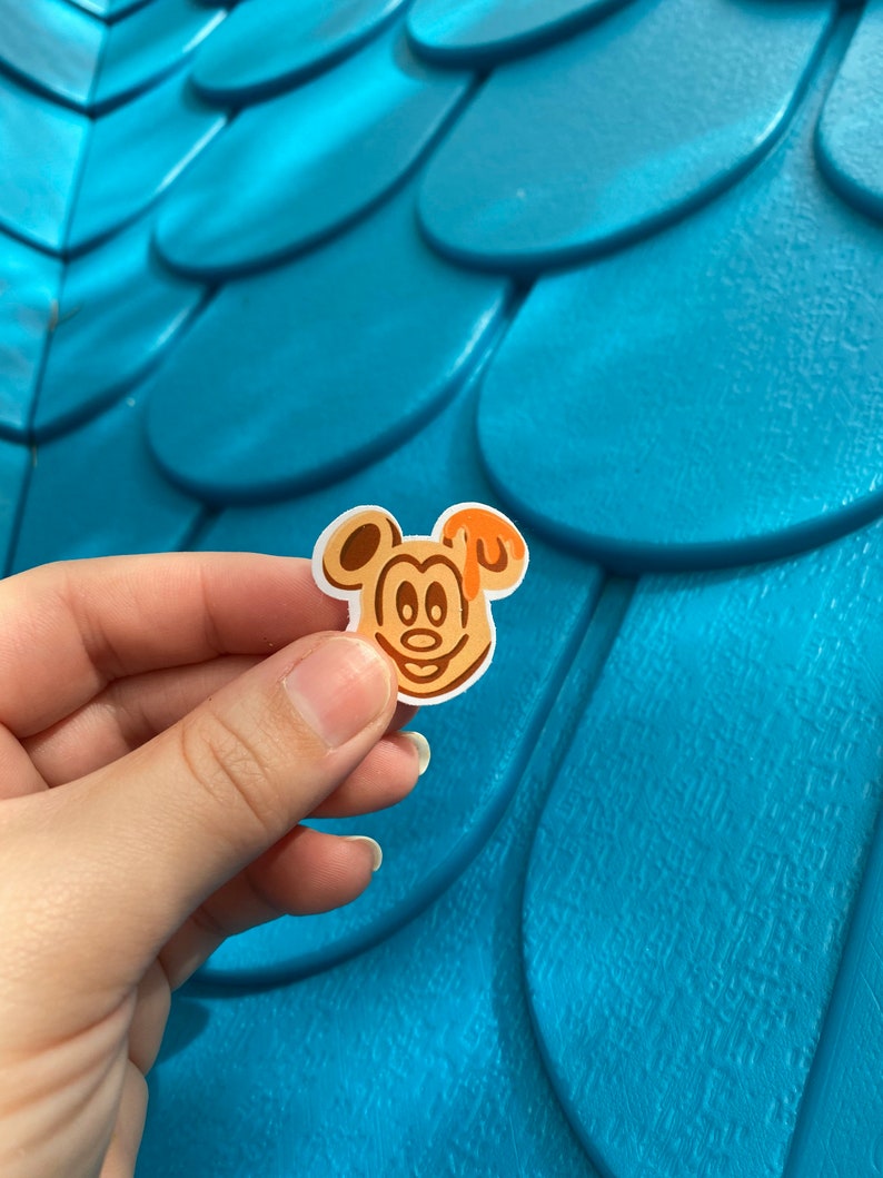 Mickey Waffle Sticker Disney Laptop Stickers Hydro flask Etsy