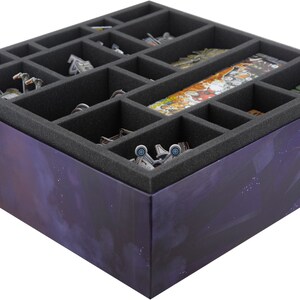 Feldherr Schaumstoff-Set kompatibel mit Core Space - Grundspiel + Purge - Outbreak! - Brettspielbox