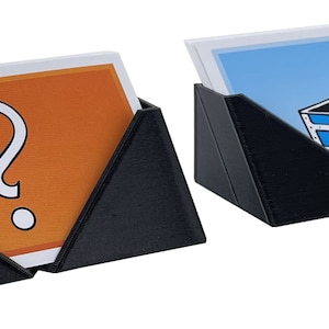 Lot de 2 porte-cartes Feldherr compatibles avec les cartes Monopoly - Chance / Community Chest.
