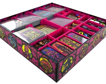 Feldherr Organizer Insert for Dungeon Degenerates - Hand of Doom - core game box