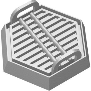 Feldherr Hexagonal Base aus Kunststoff für Brettspiele / Tabletops - 35 mm x 30 mm x 14 mm