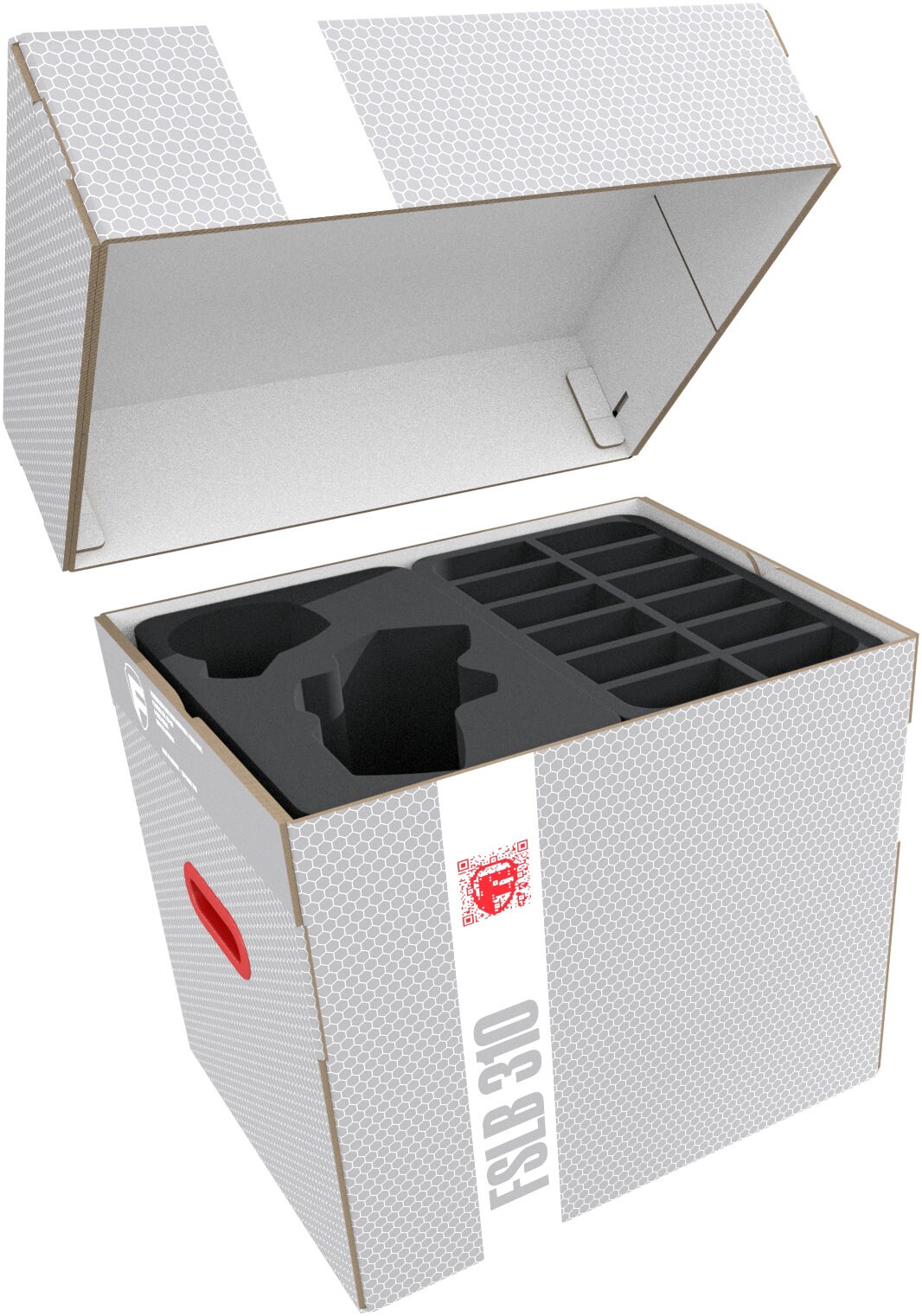 Feldherr Magnetbox Gelb – Aufbewahrungsbox Für Bis Zu 20 Miniaturen, Half-Size Mit Schaumstoffeinlage