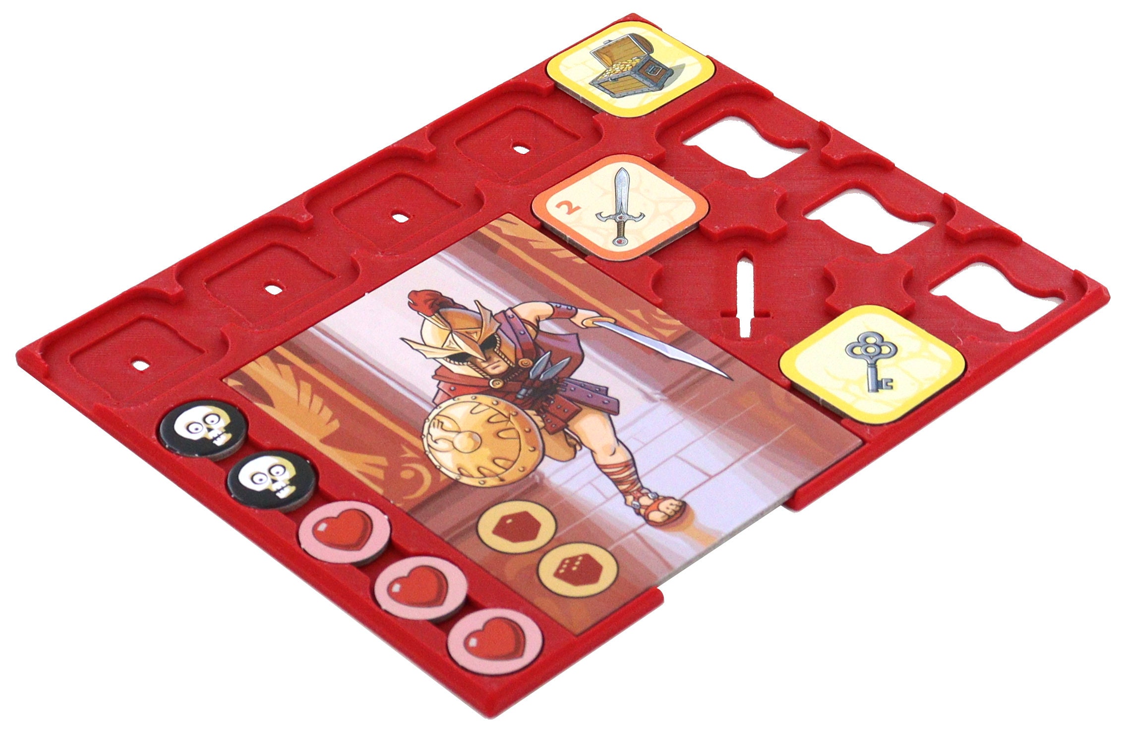 Feldherr Hero Dashboard - Confezione Da 4 Plance In Plastica Per Gioco Da Tavolo Mice And Mystics - Organizzatore Per Carte E Segnalini