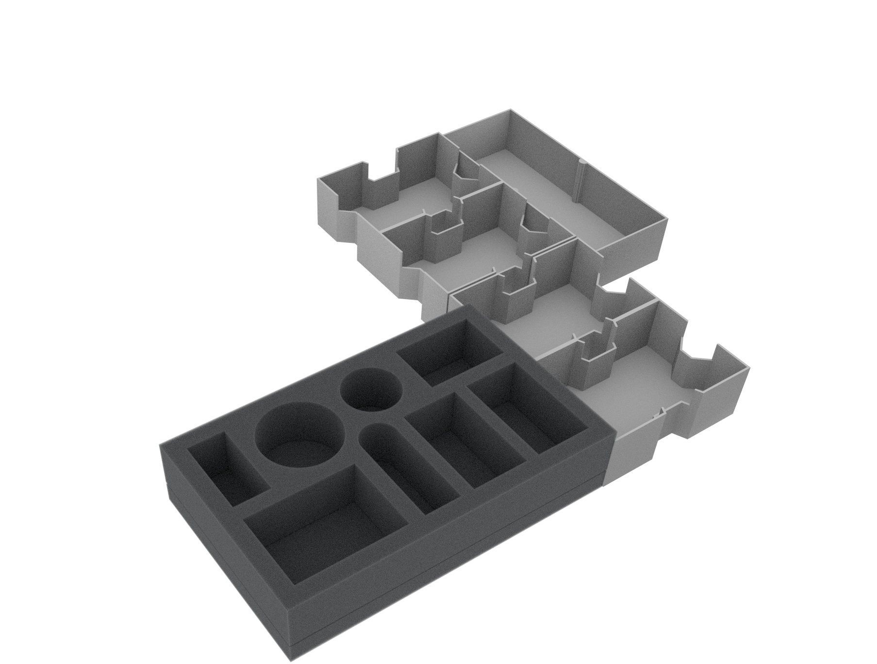 Feldherr Schaumstoff-Set Für Gloomhaven – Inklusive MINI MINUS Tasche Mit Inserts Für Miniaturen, Karten & Spielmaterial