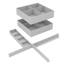 Feldherr Organizer Upgrade-Set kompatibel mit Descent - Die Reise ins Dunkel 2. Edition - Grundspiel-Box