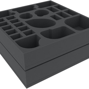 Feldherr Schaumstoff-Set kompatibel mit Zombicide - 2. Edition - Reboot Box - Brettspielbox