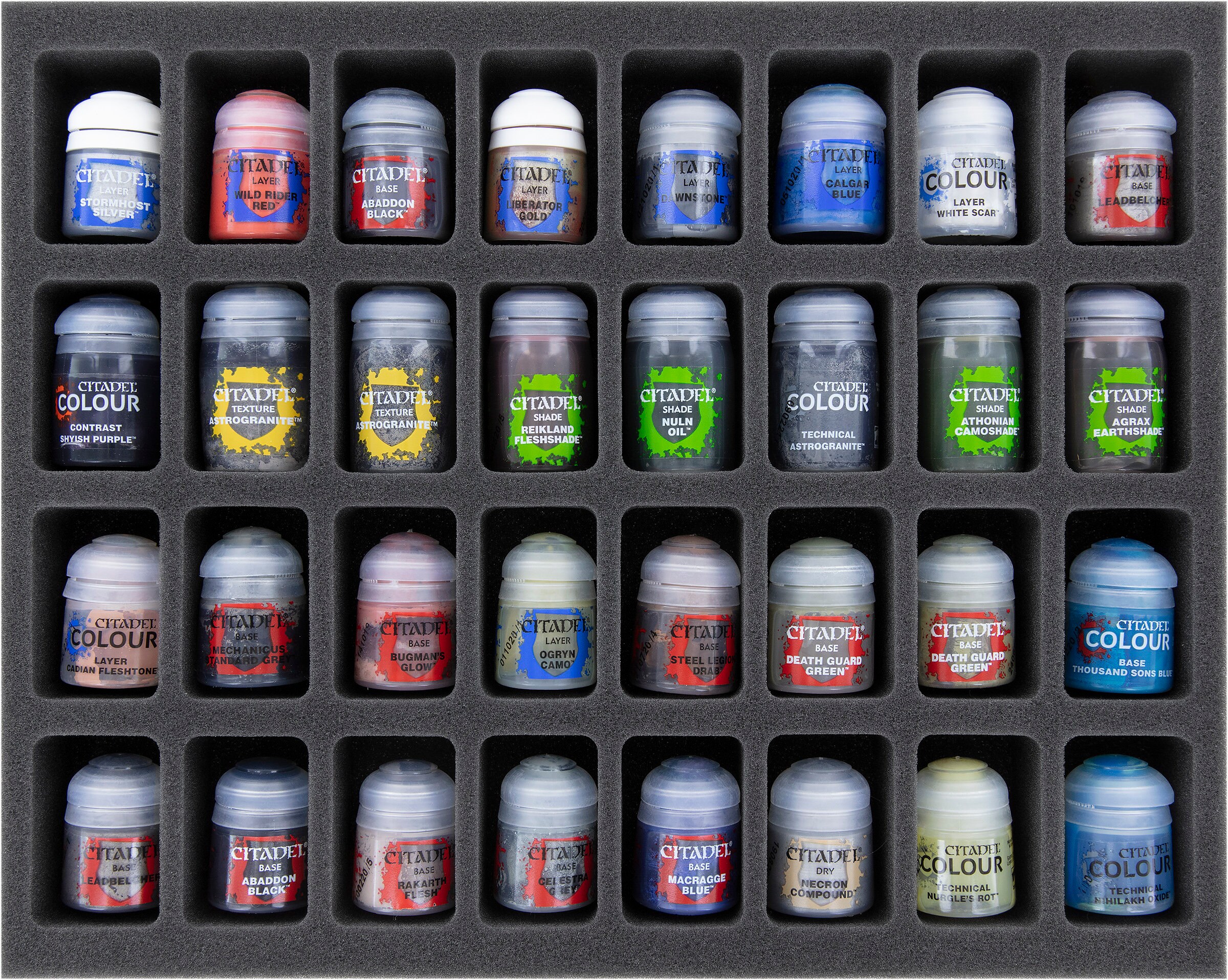 Half-Size Etui 50 Pour 36 Pots De Peinture Citadel  12 Ml 18 Ml