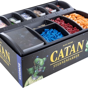 Feldherr Schaumstoff-Set kompatibel mit Catan - Sternenfahrer - Brettspielbox