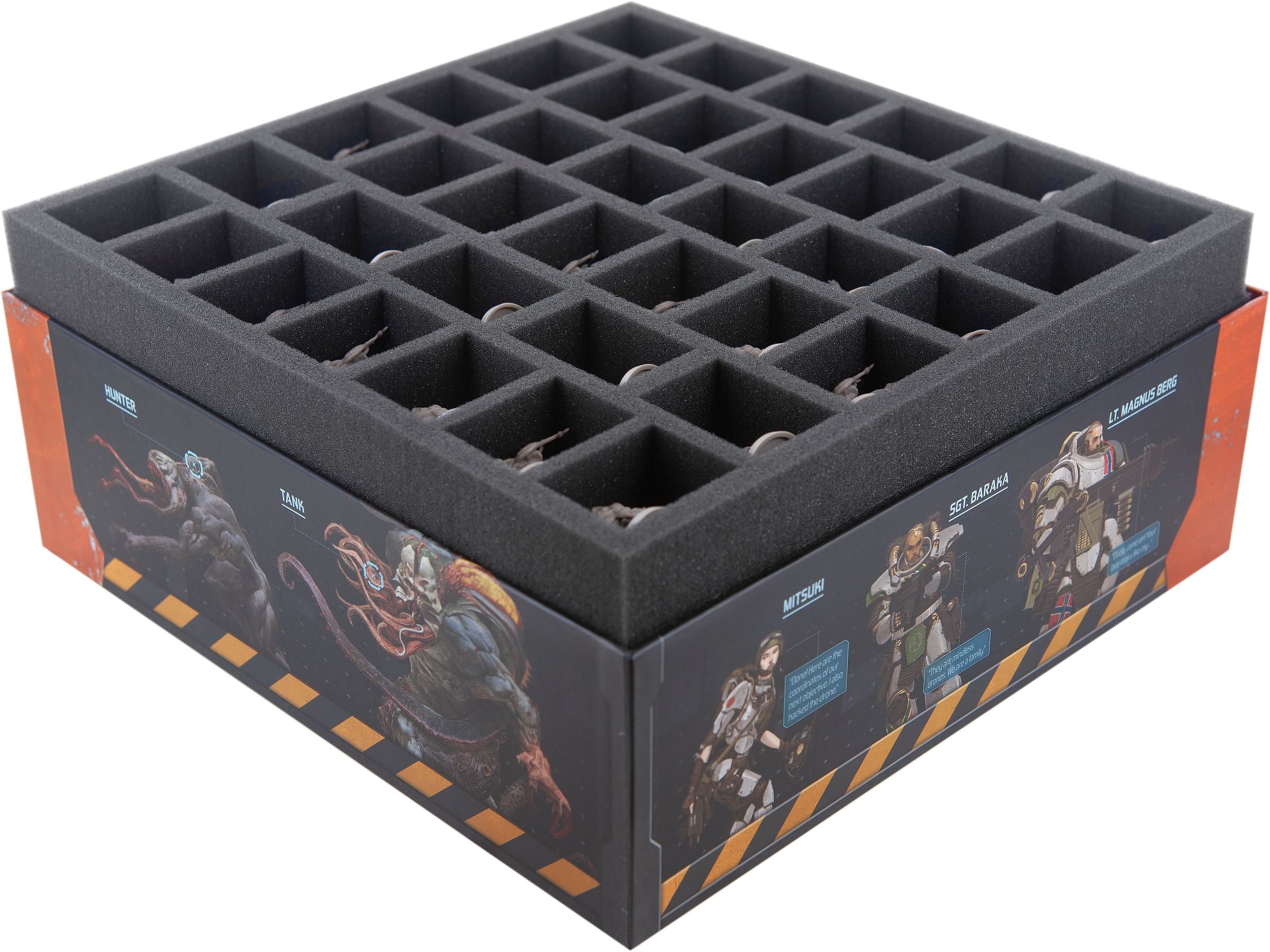 Feldherr Schaumstoff-Set kompatibel mit Zombicide - Invader - Brettspielbox