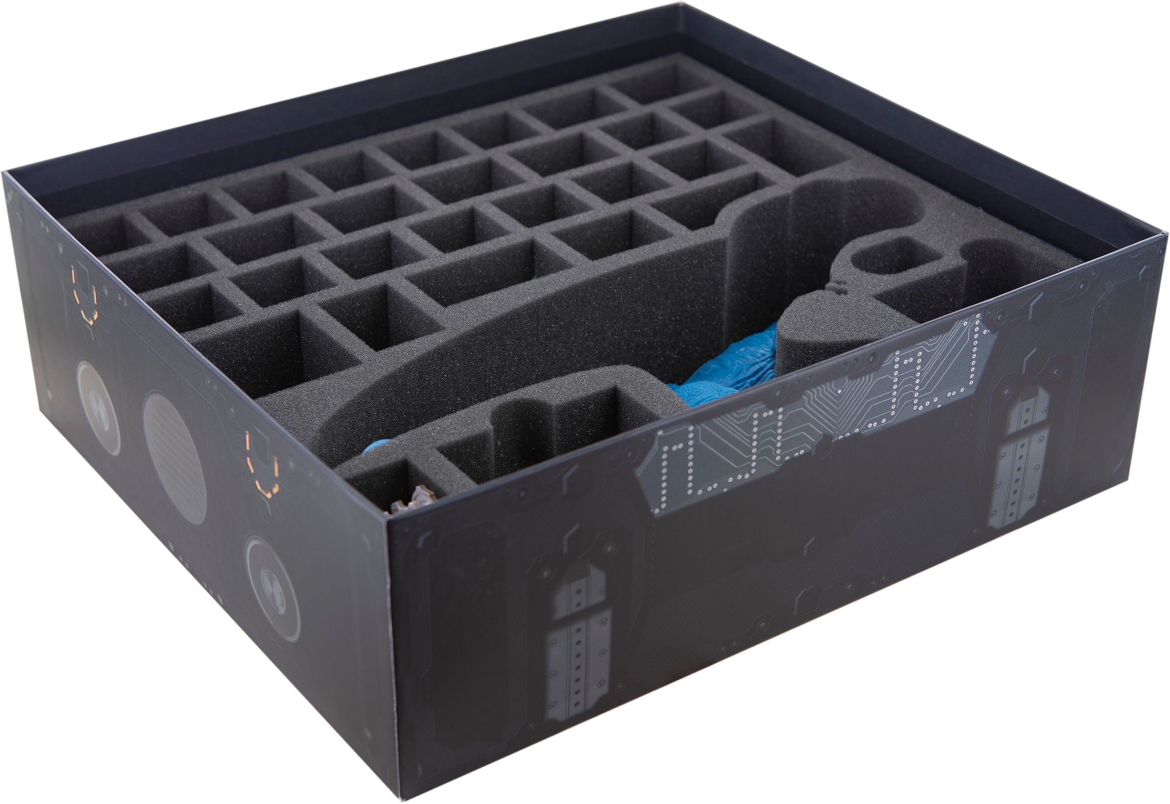 Feldherr Schaumstoff-Einlage Für Batman: Gotham City Chronicles – Heroes Box, Schutz Für 57 Miniaturen + Zubehör