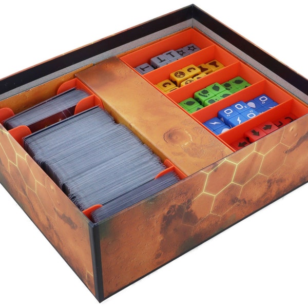 Feldherr Organizer Insert for Terraforming Mars - The Dice Game - core game box