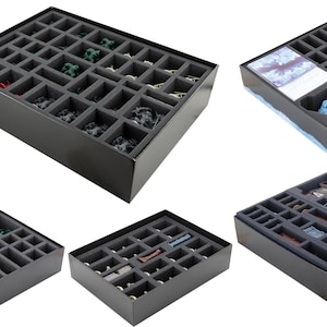 Feldherr Schaumstoff Bundle kompatibel mit HeroQuest (2021) Grundspiel + 4 Erweiterungen - in Brettspielboxen