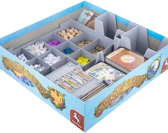 Feldherr Organizer kompatibel mit Spirit Island - Grundspiel + Ast und Tatze - Brettspielbox