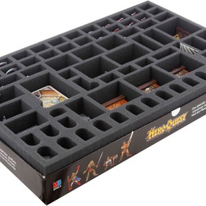 Feldherr Schaumstoff-Set kompatibel mit HeroQuest Brettspielbox