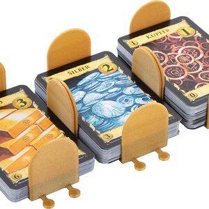 Lot de 3 porte-cartes Feldherr compatibles avec Dominion - cartes de base du trésor.