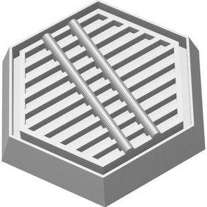Feldherr Base Set aus Kunststoff für Brettspiele / Tabletop - 3 hexagonale Bases