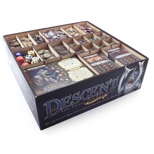 Brettspiel Organizer kompatibel mit Descent - Reise ins Dunkel 2. Edition