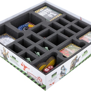 Feldherr Schaumstoff-Set kompatibel mit Zombicide - 2. Edition - Fort Hendrix - Brettspielbox