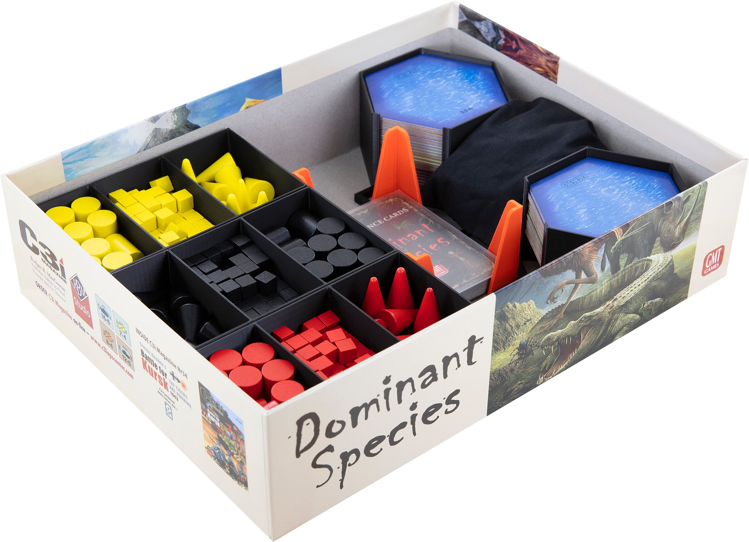 Dominant Species Marine Wooden Meeples and Tokens Full Set 