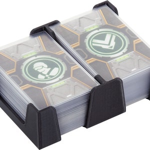 Feldherr Kartenhalter für Spielkarten in Mini American Board Game Size - 80 Karten - 2 Fächer
