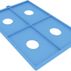 Cadre d'affichage en plastique Feldherr compatible avec Lorcana - 4 cartes.