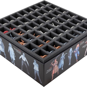 Feldherr Schaumstoff-Set kompatibel mit Zombicide - Night of the Living Dead - Brettspielbox